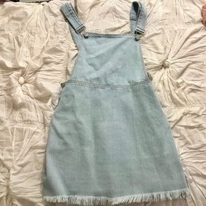 Denim Overall Dress- O2 denim